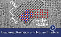 thumbnail a gold and a gold carbide nanocluster