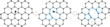 Schematic showing the configuration of pristine and irradiated graphene, after the removal of the first atom, one atom is left with a dangling bond. This atom can be more easily removed than the first atom