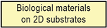 Overview about experiments in SALVE III concerning biological materials on 2D substrates